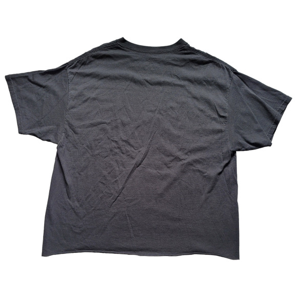 Friends The TV Series Black Crew Neckline Short Sleeve Cropped Raw Hem Top - Picture 4 of 8